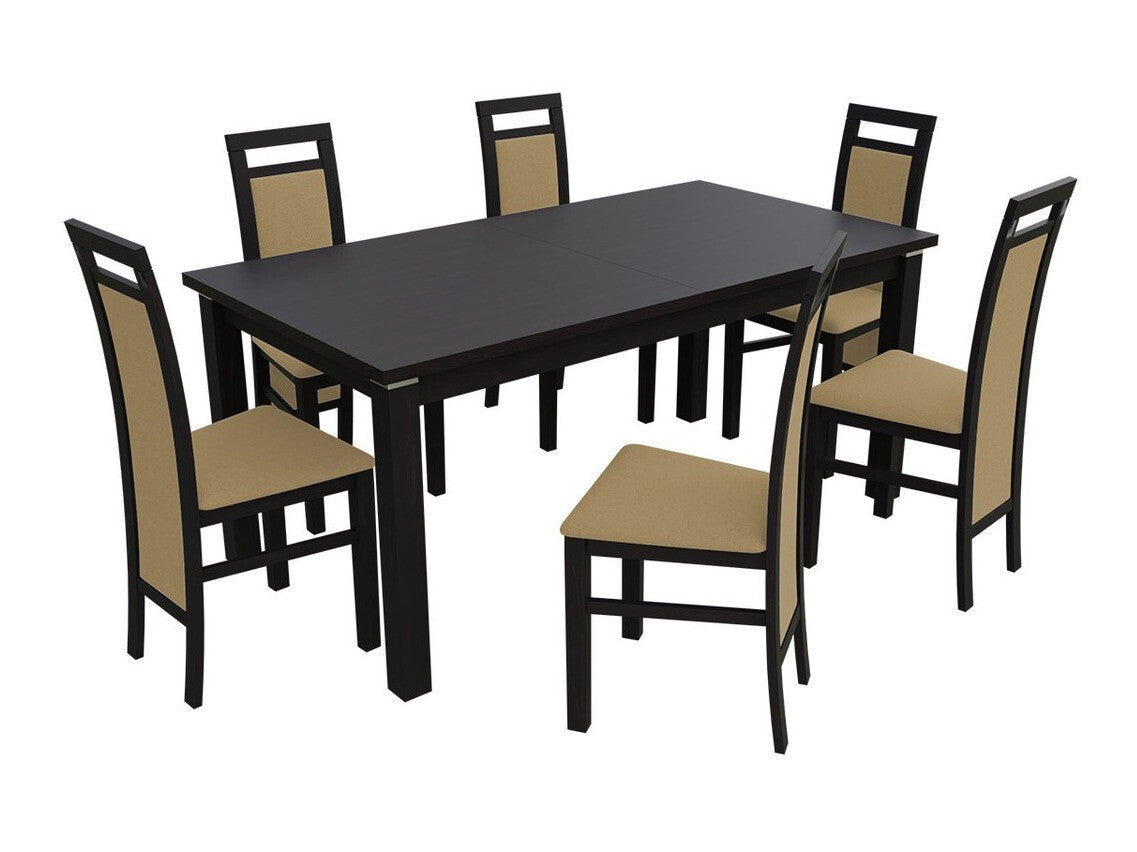 Szék K75 (JK75), Fa színe: Wenge, Kárpit: Casablanca 2304