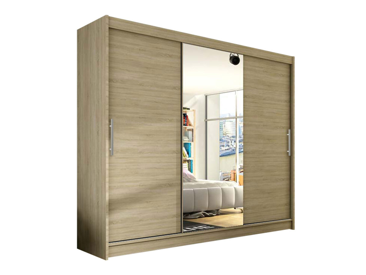Gardróbszekrény Aston I (Dasto I), Szín: Sonoma tölgy, Led világítás: Nem