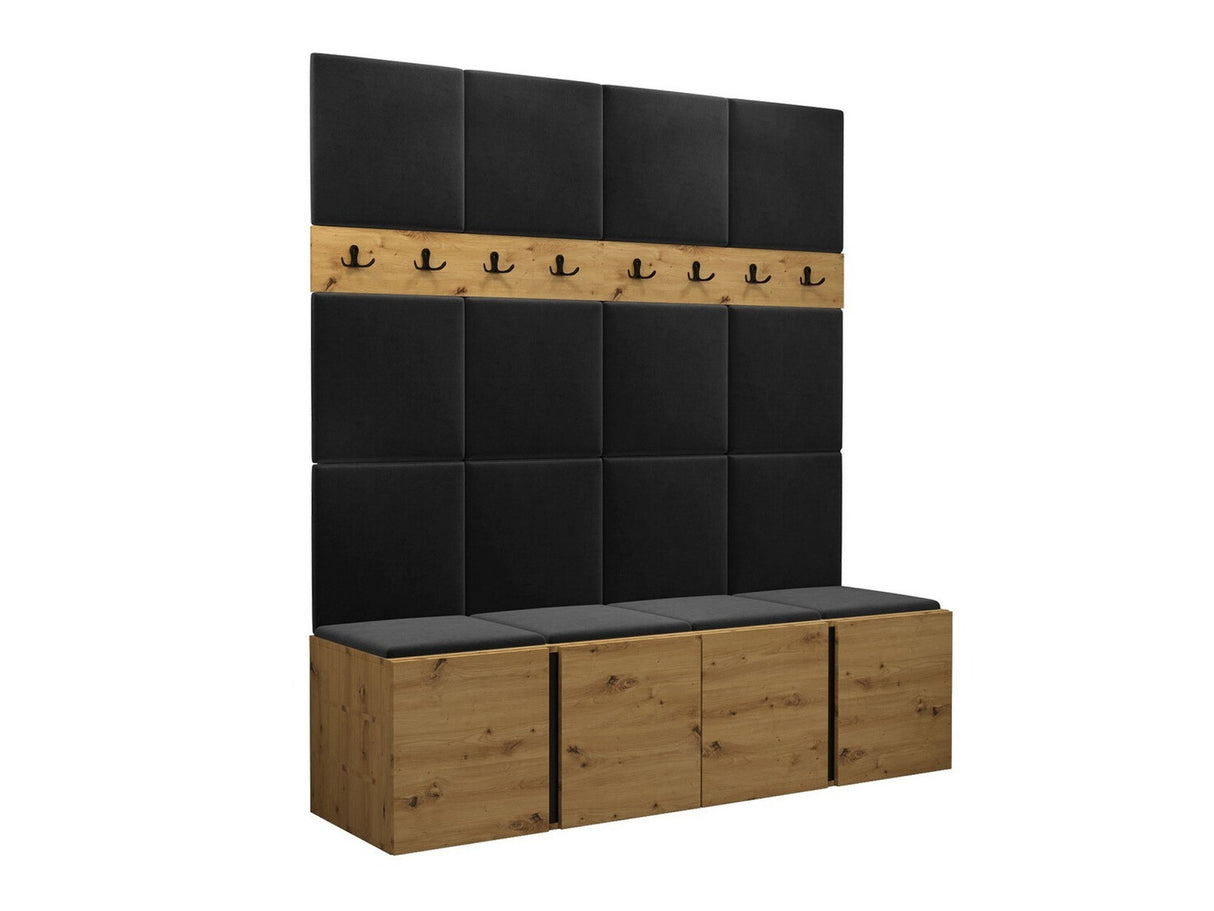 Előszoba garnitúra ORION V (Tavasz V), Keret színe: Artisan tölgy, Puha falpanel színe: Manila 18