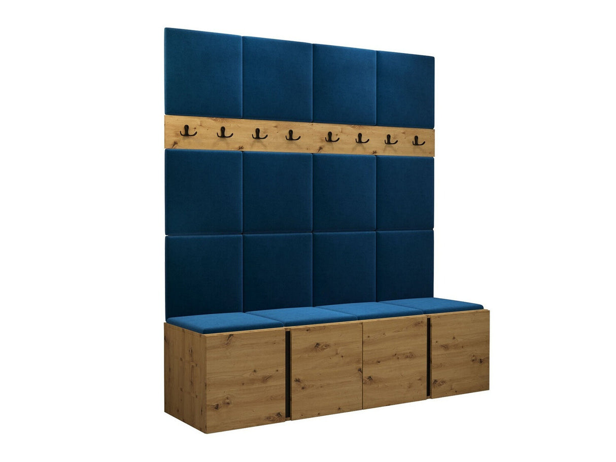 Előszoba garnitúra ORION V (Tavasz V), Keret színe: Artisan tölgy, Puha falpanel színe: Manila 26