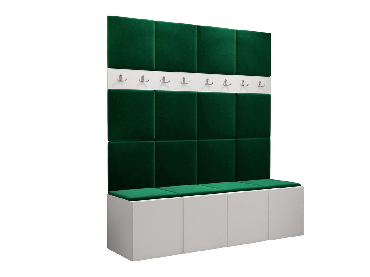 Előszoba garnitúra ORION V (Tavasz V), Keret színe: Fehér, Puha falpanel színe: Manila 35