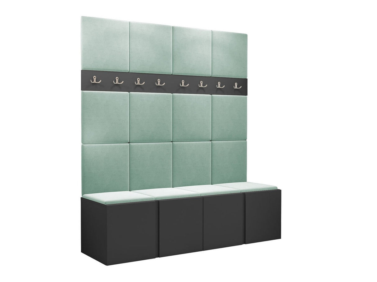 Előszoba garnitúra ORION V (Tavasz V), Keret színe: Grafit, Puha falpanel színe: Manila 11