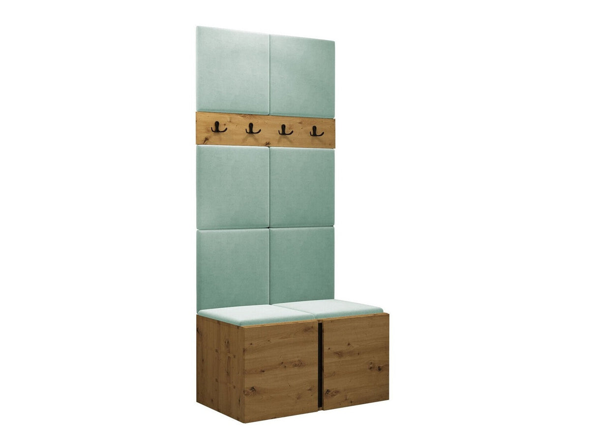 Előszoba garnitúra ORION IV (Tavasz IV), Keret színe: Artisan tölgy, Puha falpanel színe: Manila 11