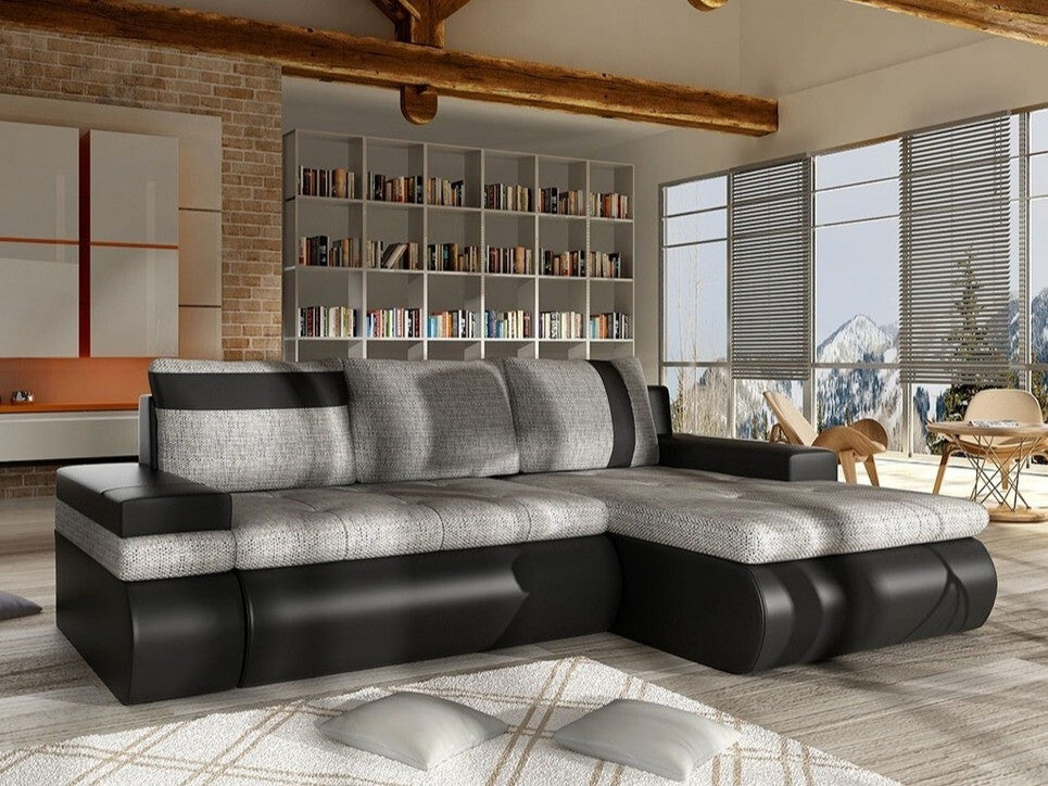 Sarokkanapé Oslo Mini (Sofia Mini), Szín: Soft 011 + Lawa 05, Változatok: Jobbos