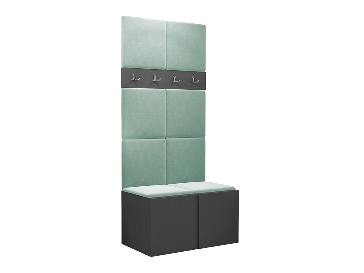 Előszoba garnitúra ORION IV (Tavasz IV), Keret színe: Grafit, Puha falpanel színe: Manila 11