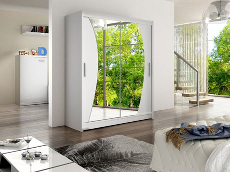 Gardróbszekrény Westa X (Presto), Szín: Fehér, Led világítás: Nem