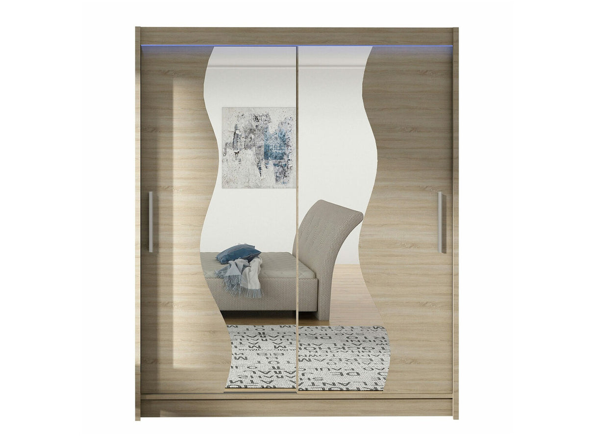 Gardróbszekrény Westa S (Presto S), Szín: Sonoma tölgy, Led világítás: Igen