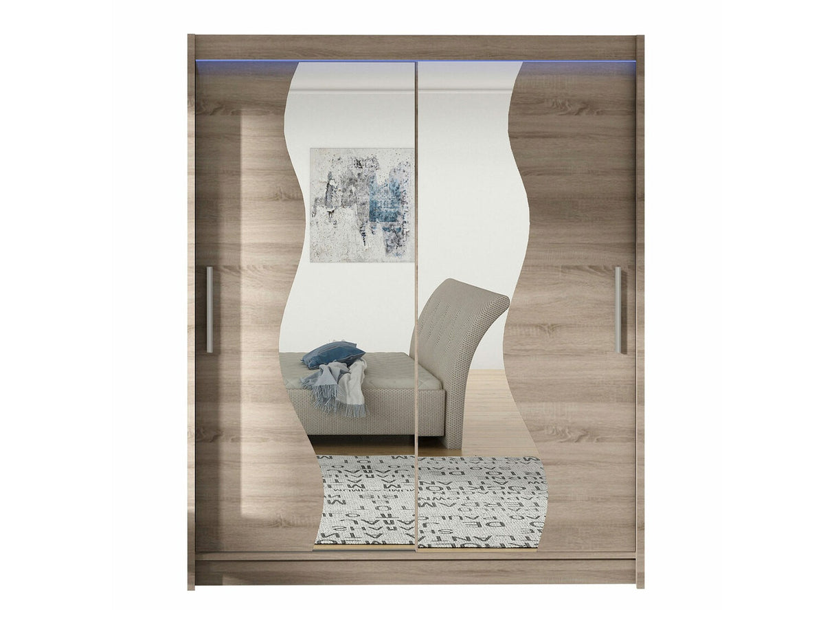 Gardróbszekrény Westa S (Presto S), Szín: Triufel tölgy, Led világítás: Igen