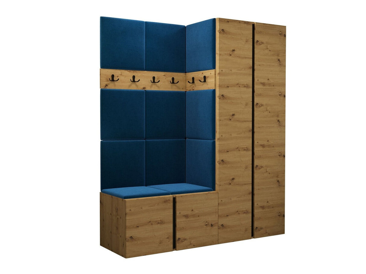 Előszoba garnitúra ORION III (Tavasz III), Keret színe: Artisan tölgy, Puha falpanel színe: Manila 26