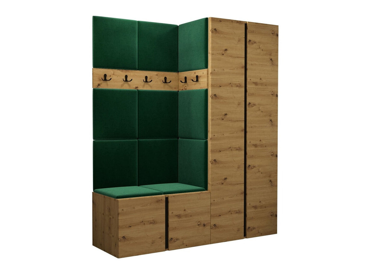 Előszoba garnitúra ORION III (Tavasz III), Keret színe: Artisan tölgy, Puha falpanel színe: Manila 35