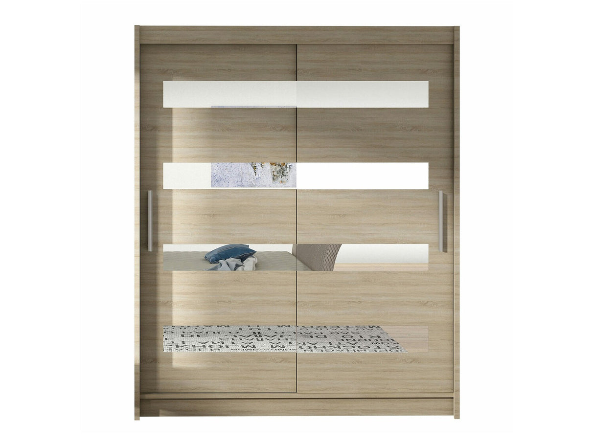 Gardróbszekrény Westa XIII (Presto XIII), Szín: Sonoma tölgy, Led világítás: Nem