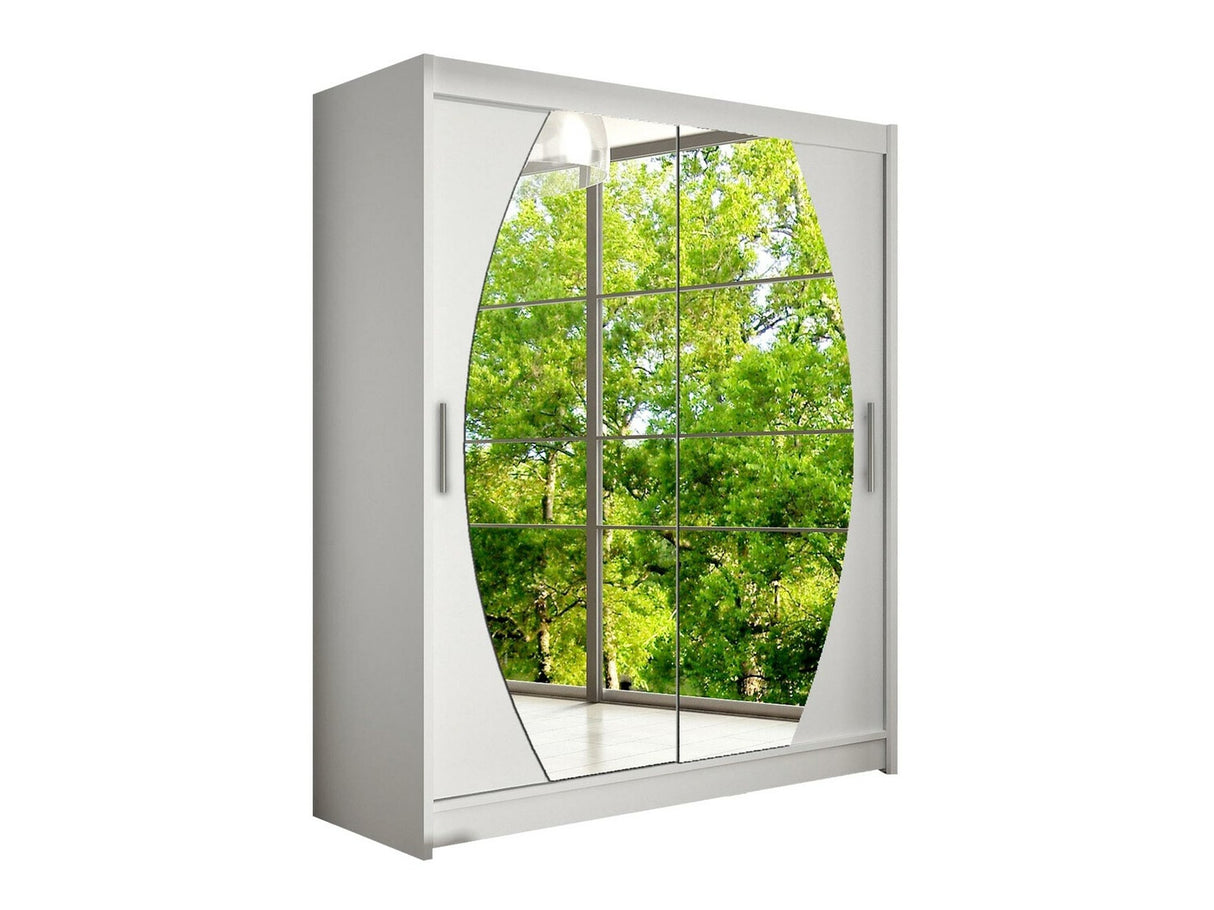 Gardróbszekrény Westa VIII (Presto), Szín: Fehér, Led világítás: Nem