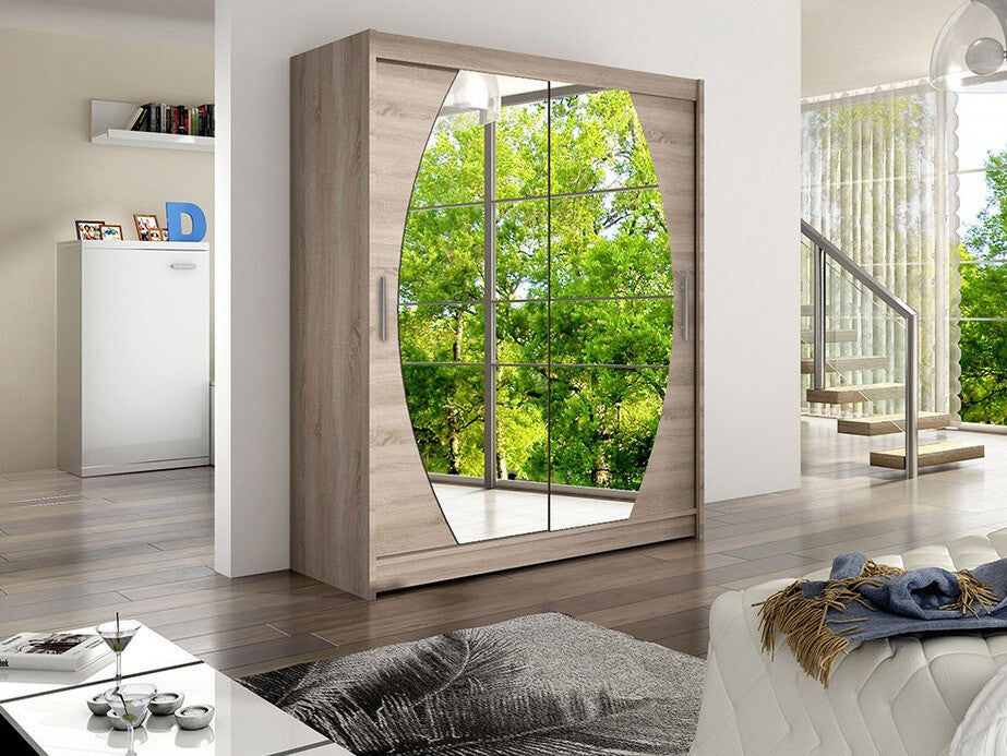 Gardróbszekrény Westa VIII (Presto), Szín: Triufel tölgy, Led világítás: Nem