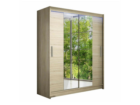 Gardróbszekrény Westa II (Presto II), Szín: Sonoma tölgy, Led világítás: Igen RGB