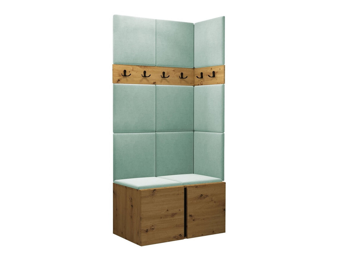 Előszoba garnitúra ORION I (Tavasz I), Keret színe: Artisan tölgy, Puha falpanel színe: Manila 11