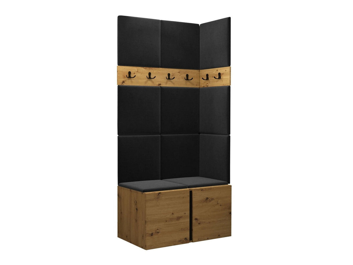 Előszoba garnitúra ORION I (Tavasz I), Keret színe: Artisan tölgy, Puha falpanel színe: Manila 18