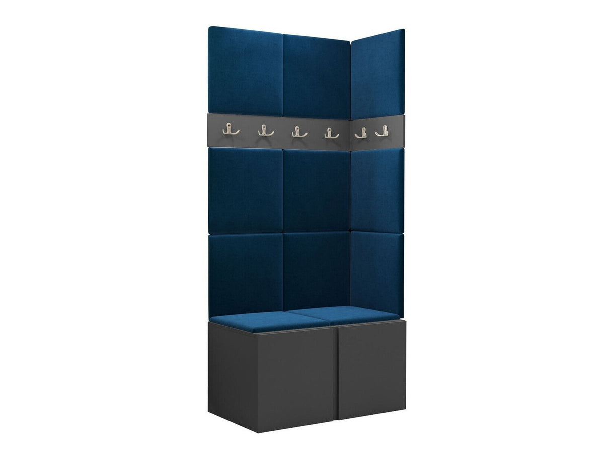 Előszoba garnitúra ORION I (Tavasz I), Keret színe: Grafit, Puha falpanel színe: Manila 26