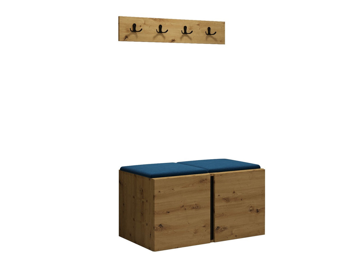 Előszoba garnitúra ORION VI (Tavasz VI), Keret színe: Artisan tölgy, Puha falpanel színe: Manila 26