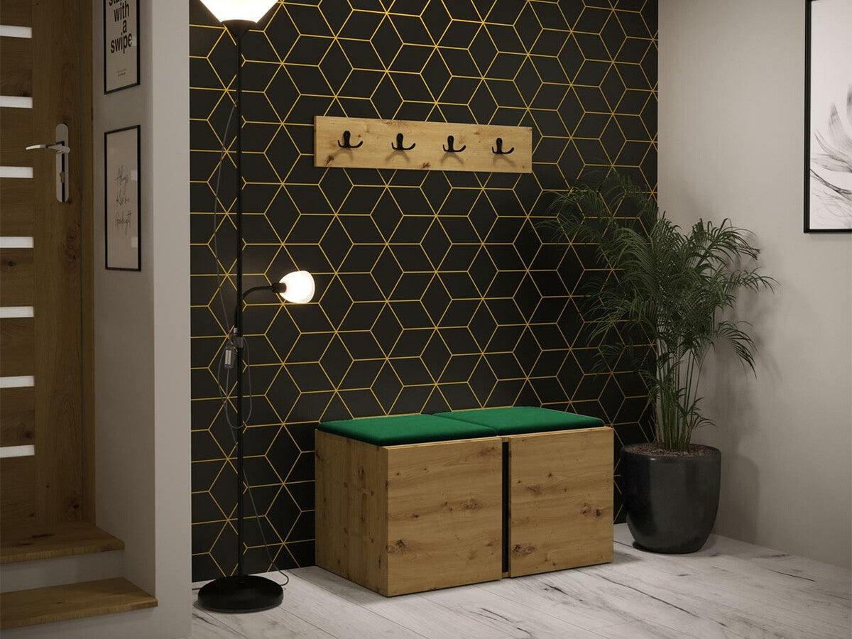 Előszoba garnitúra ORION VI (Tavasz VI), Keret színe: Artisan tölgy, Puha falpanel színe: Manila 35