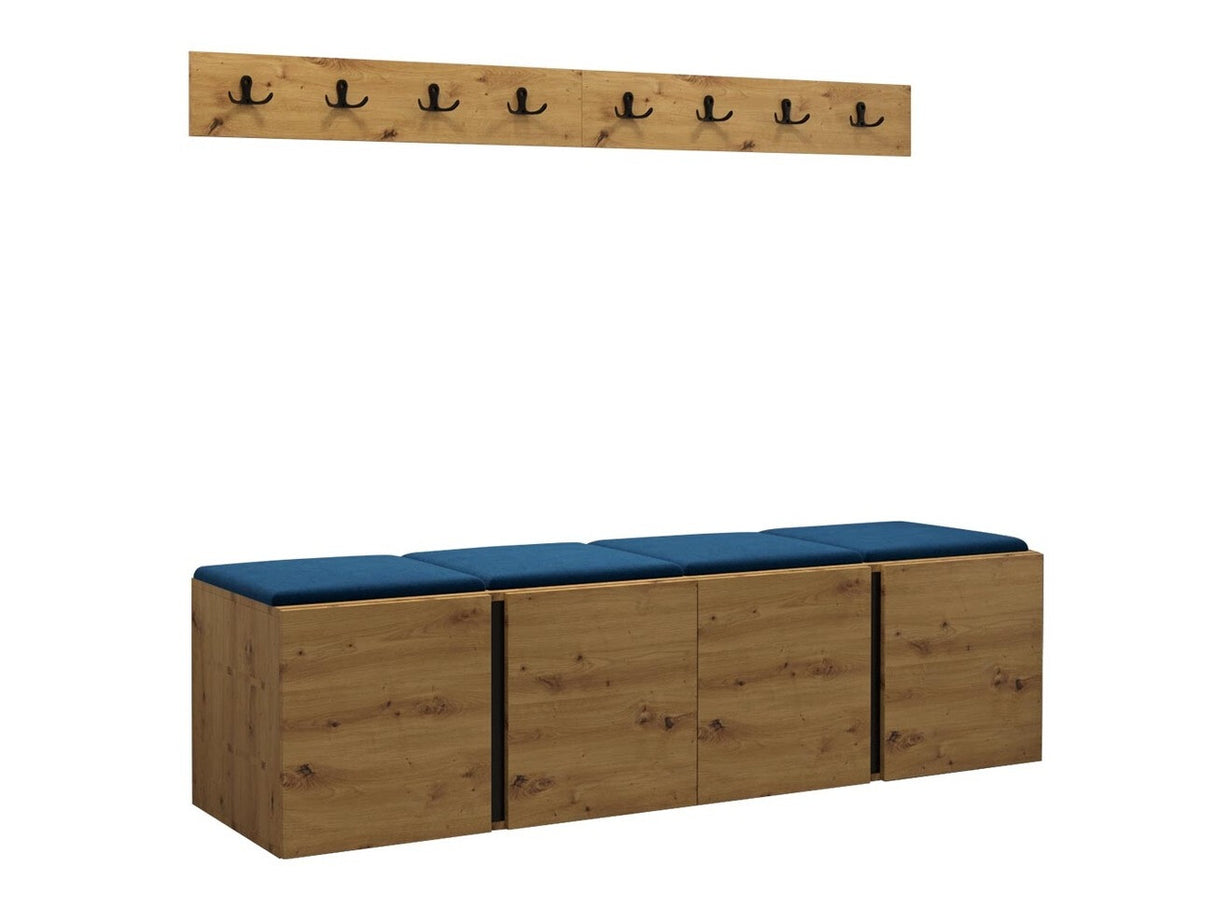 Előszoba garnitúra ORION VII (Tavasz VII), Keret színe: Artisan tölgy, Puha falpanel színe: Manila 26