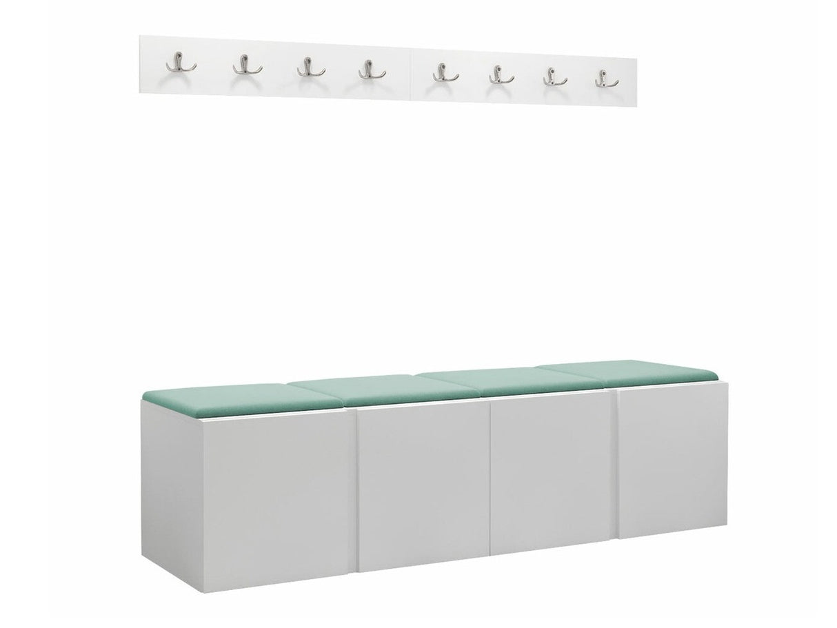 Előszoba garnitúra ORION VII (Tavasz VII), Keret színe: Fehér, Puha falpanel színe: Manila 11