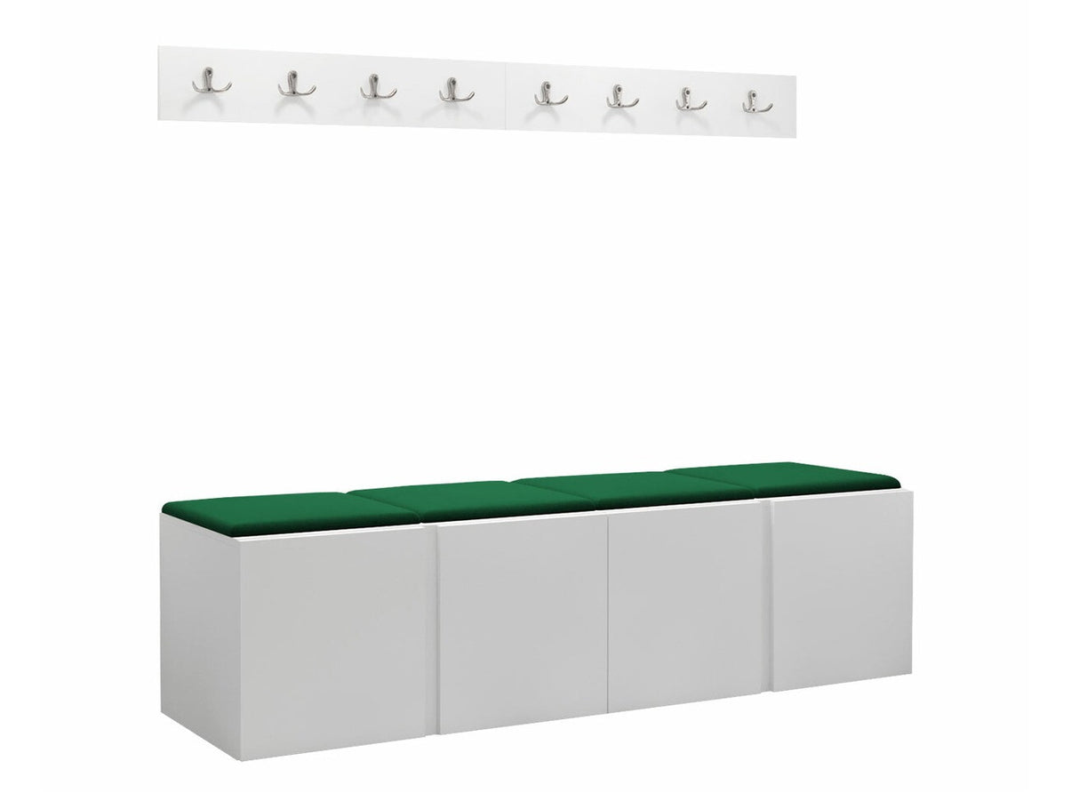 Előszoba garnitúra ORION VII (Tavasz VII), Keret színe: Fehér, Puha falpanel színe: Manila 35