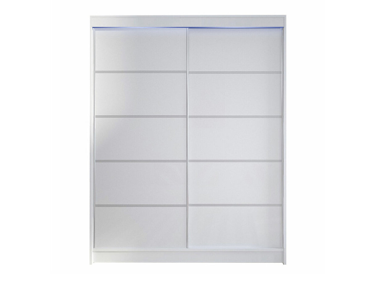 Gardróbszekrény Caminem IV (Belgia IV), Szín: Fehér, Led világítás: Igen