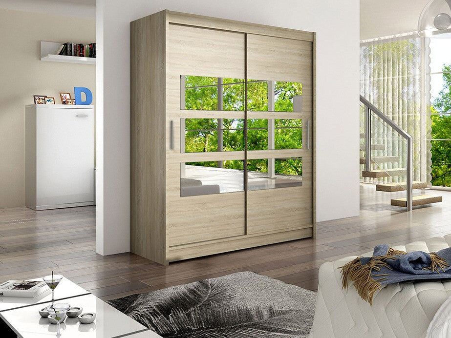 Gardróbszekrény Westa VII (Presto VII), Szín: Sonoma tölgy, Led világítás: Nem