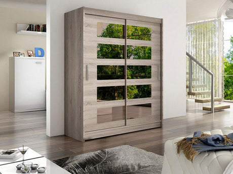 Gardróbszekrény Westa V (Presto), Szín: Triufel tölgy, Led világítás: Nem