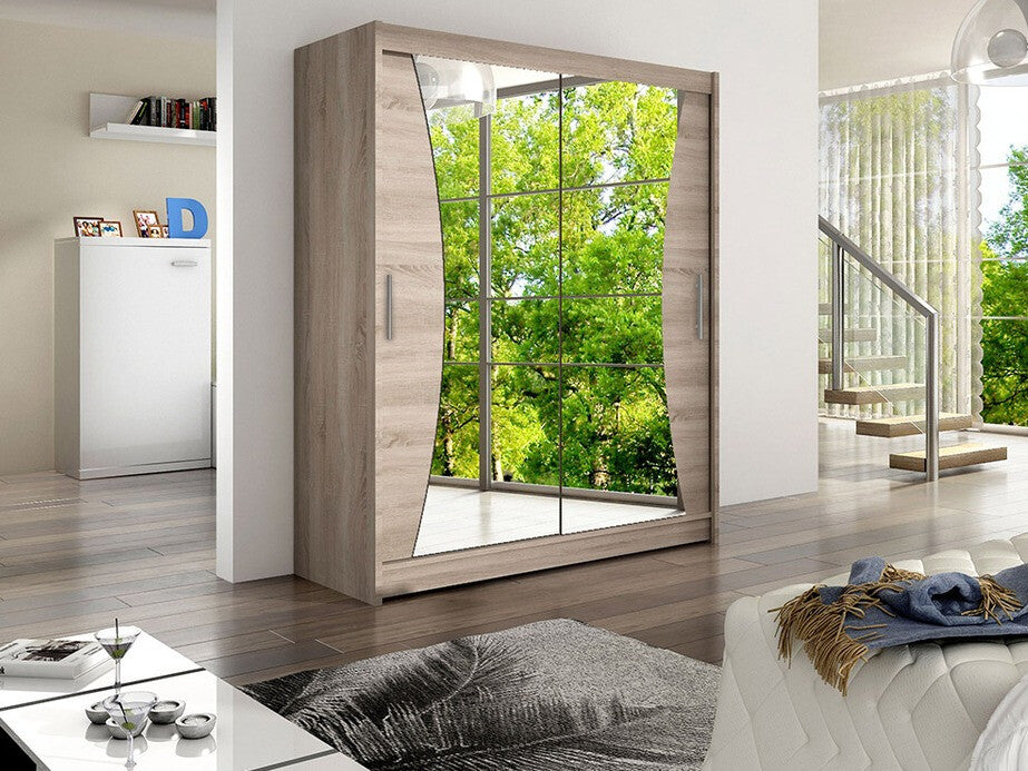 Gardróbszekrény Westa IX (Presto), Szín: Triufel tölgy, Led világítás: Nem