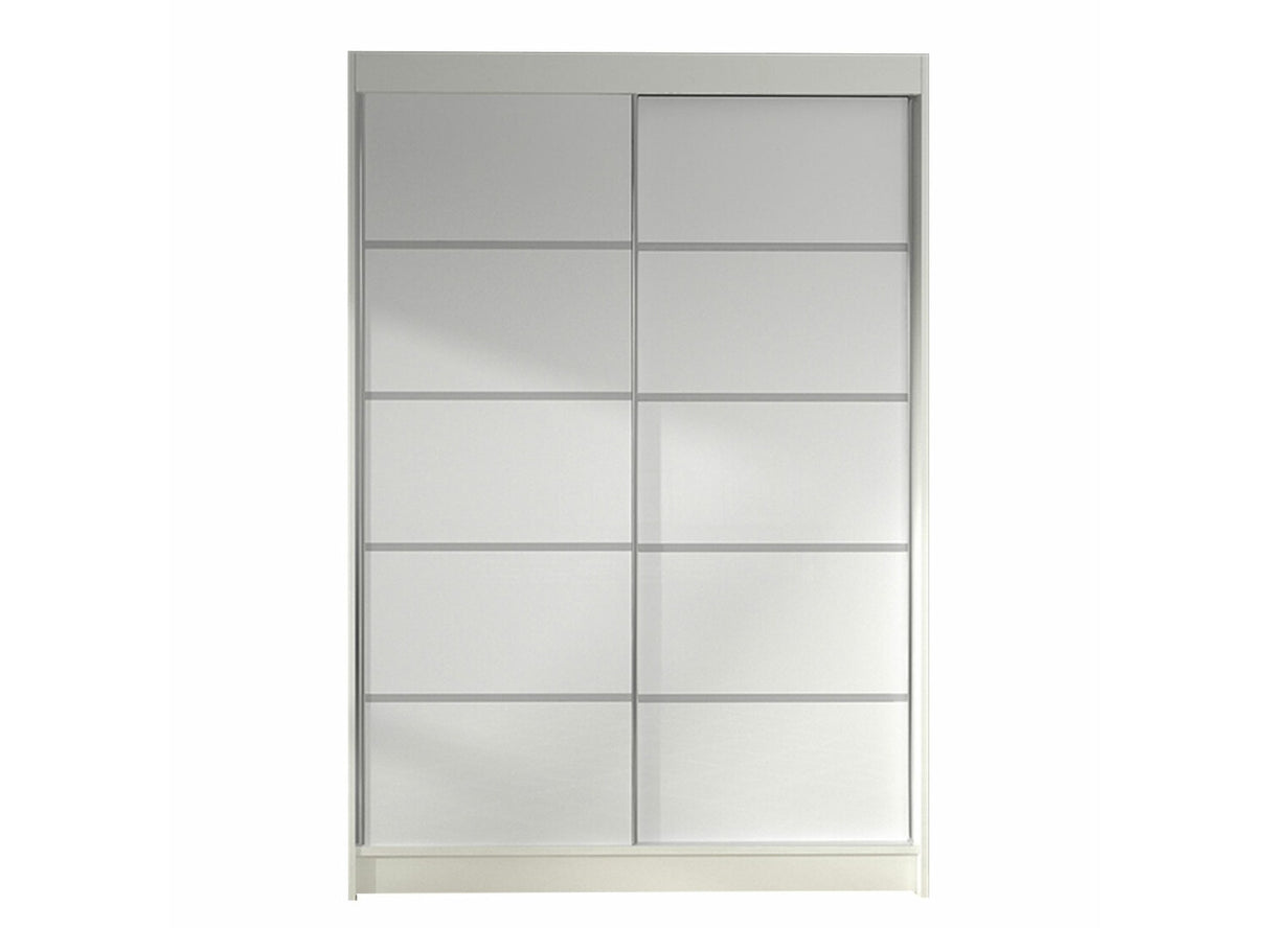 Gardróbszekrény Linem IV (Parys IV), Szín: Fehér, Led világítás: Nem