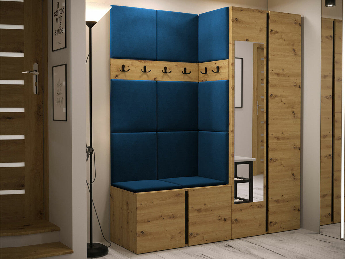 Előszoba garnitúra ORION XII (Tavasz XII), Keret színe: Artisan tölgy, Puha falpanel színe: Manila 26