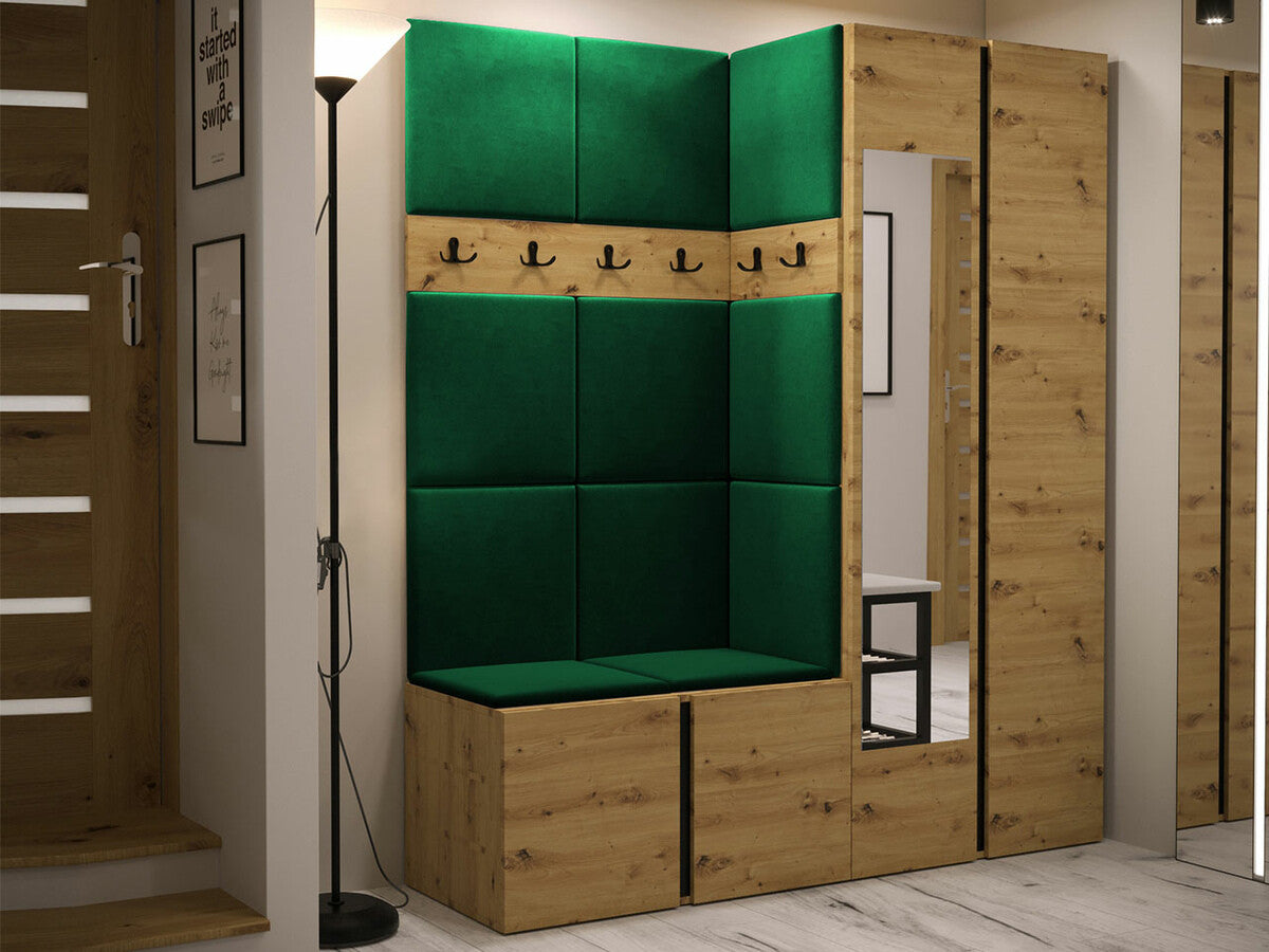 Előszoba garnitúra ORION XII (Tavasz XII), Keret színe: Artisan tölgy, Puha falpanel színe: Manila 35