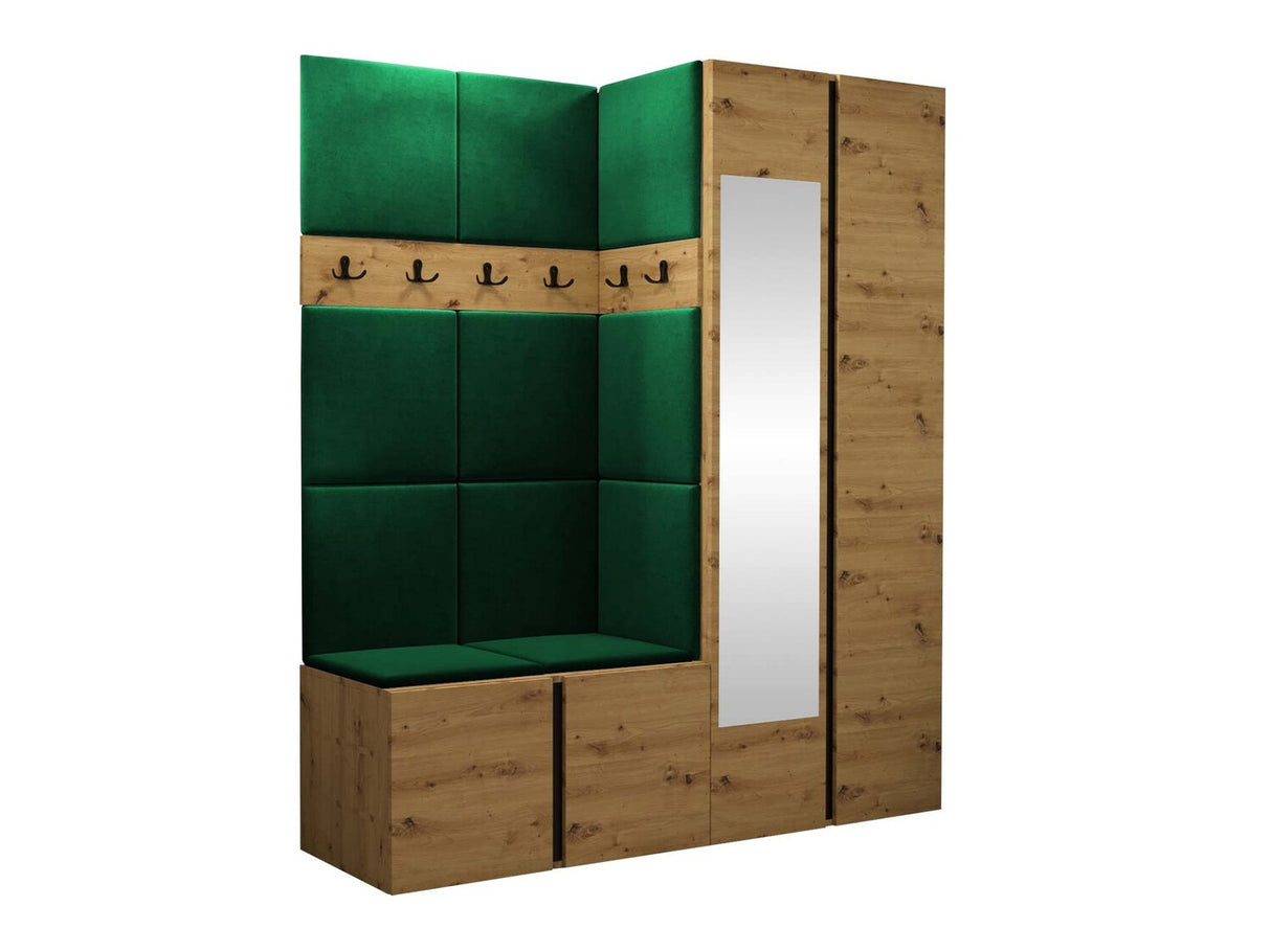 Előszoba garnitúra ORION XII (Tavasz XII), Keret színe: Artisan tölgy, Puha falpanel színe: Manila 35