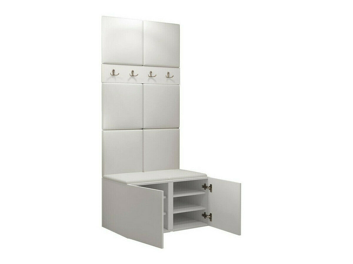 Előszoba garnitúra ORION IV (Tavasz IV), Keret színe: Grafit, Puha falpanel színe: Manila 26