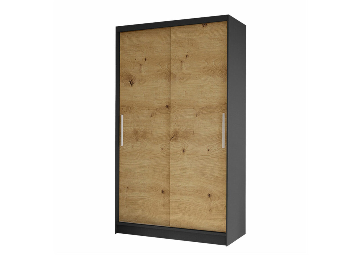Gardróbszekrény Costa I (Kamabi I), Szín: Fekete + Artisan tölgy