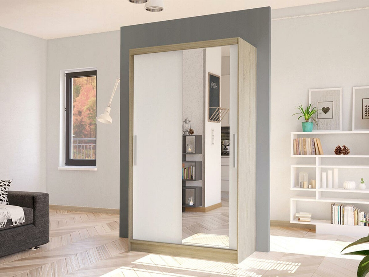 Gardróbszekrény Costa VI (Kamabi VI), Szín: Sonoma tölgy + Fehér