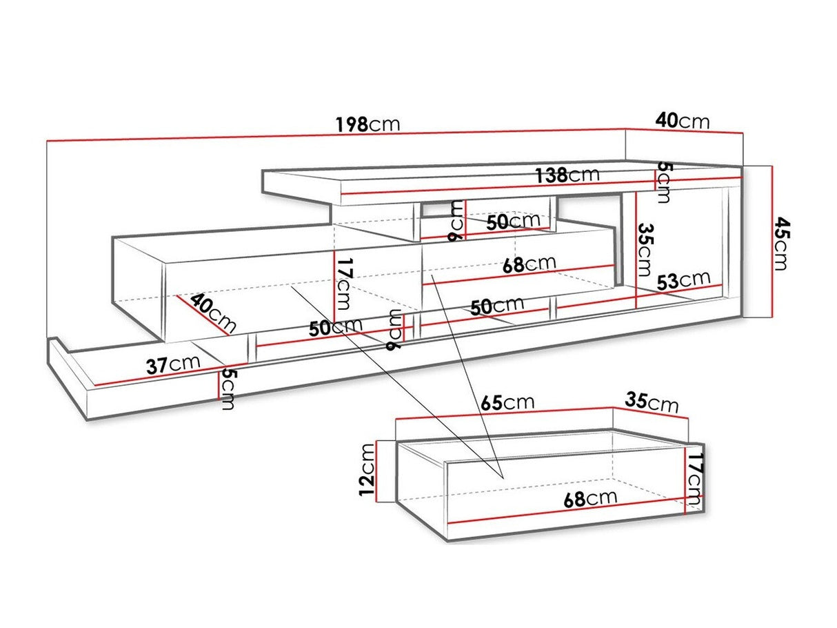 TV-állvány TUSKANA (Sigurdo)