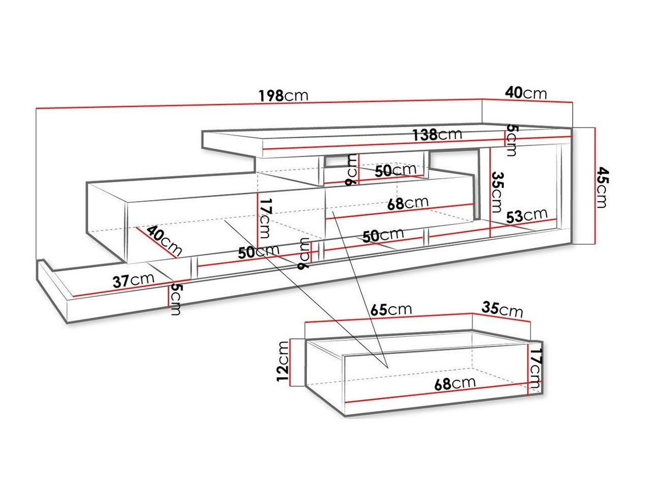 TV-állvány TUSKANA (Sigurdo)