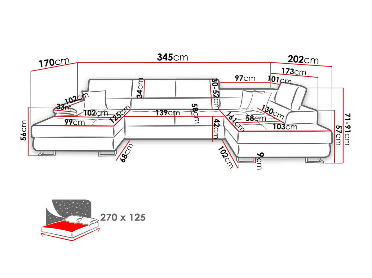 Sarokkanapé Kiságyere Bis Premium ( Alvin Bis Premium), Szín: Venus Velvet 2927 + Miu 2041, Változatok: Jobbos