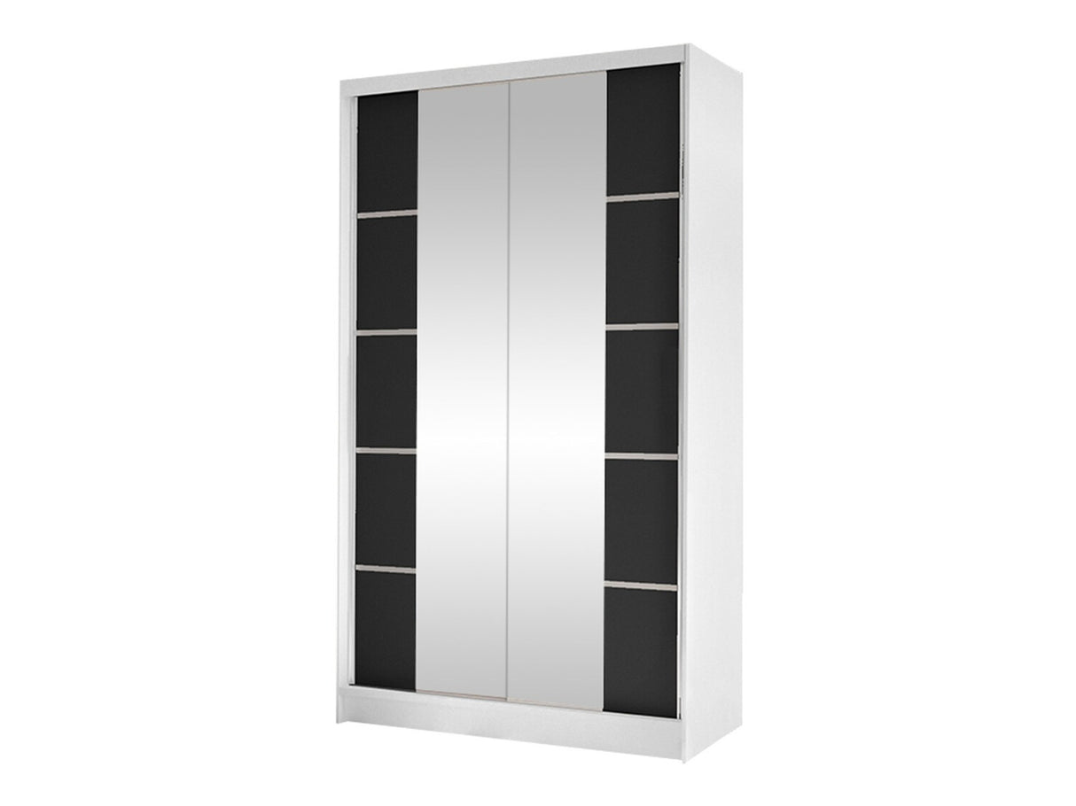 Gardróbszekrény Diego V (Masero V) , Szín: Fehér + Fekete