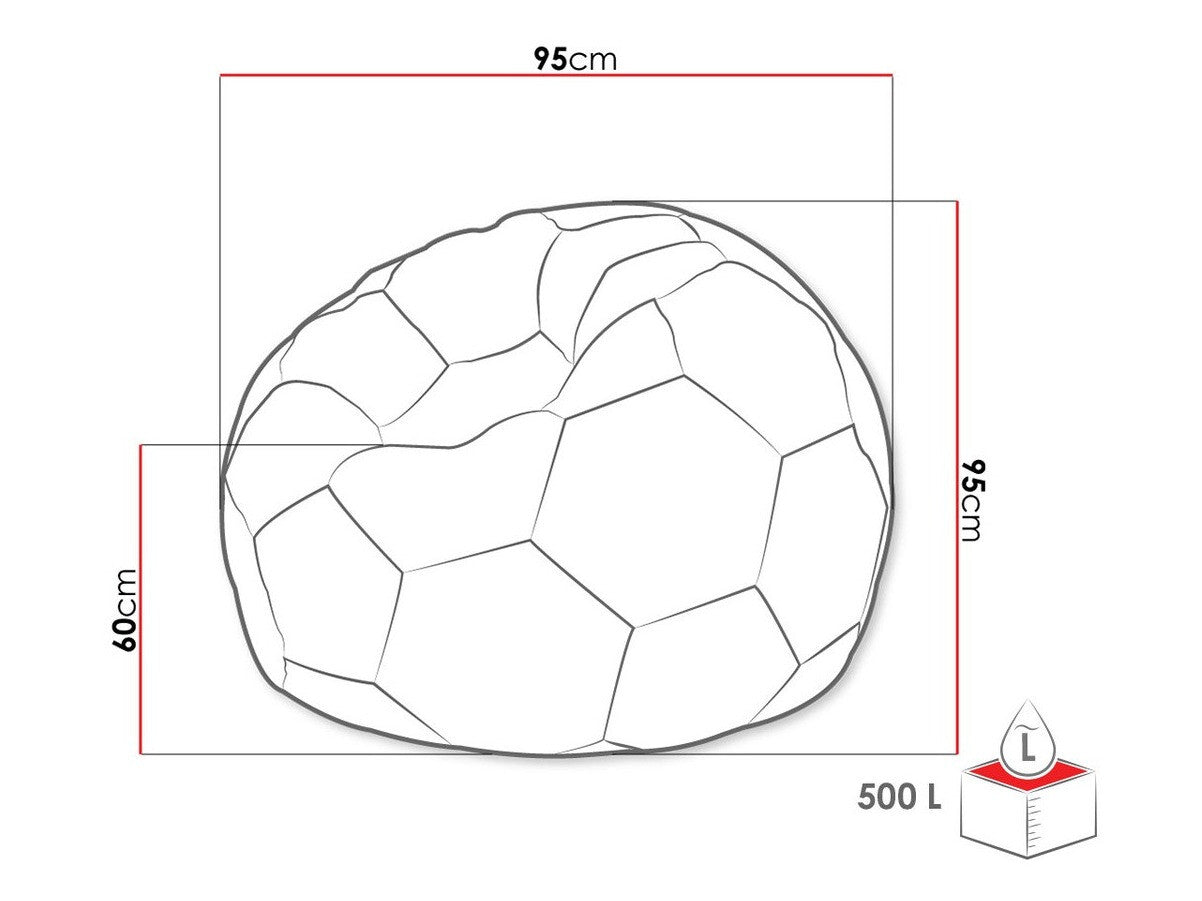 Babzsák Ksante ( Sylwin 500L ), Szín: Fekete + Piros