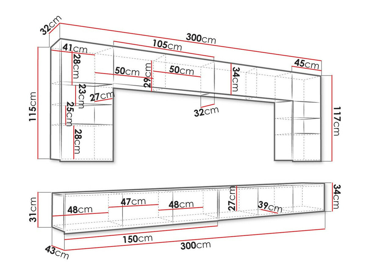 Nappali szett Calabrini (Bralani I), Led világítás: Ez kék, Szín: Fényes fehér