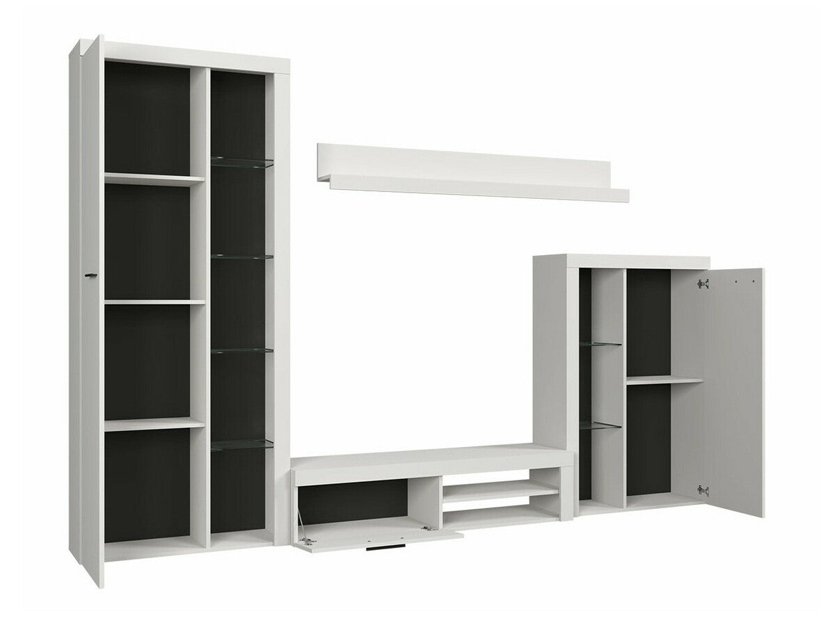 Nappali szett Rumba garnitúra (Rodos), Led világítás: Igen, Szín: Fehér