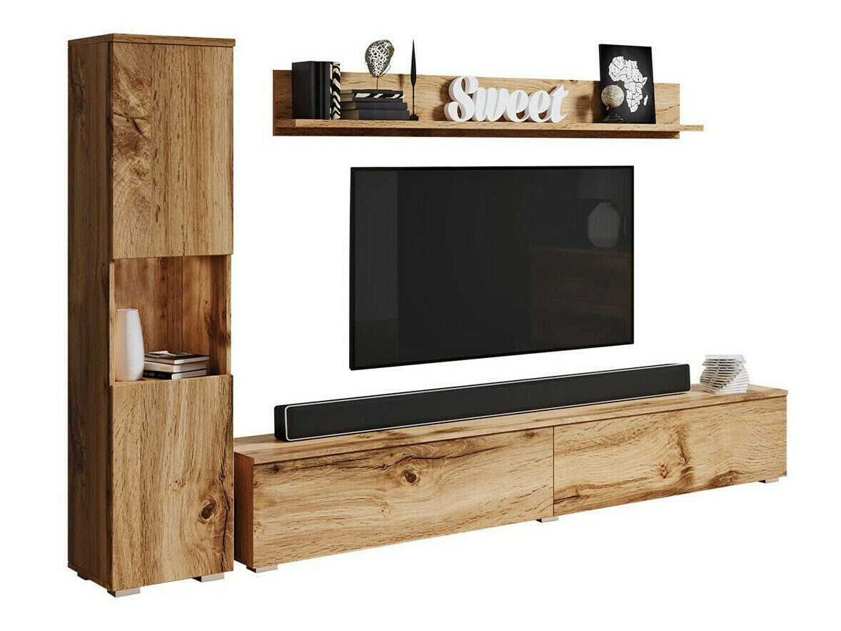 Nappali szett PARIS BR (Bamisio), Szín: Wotan tölgy, Led világítás: Igen