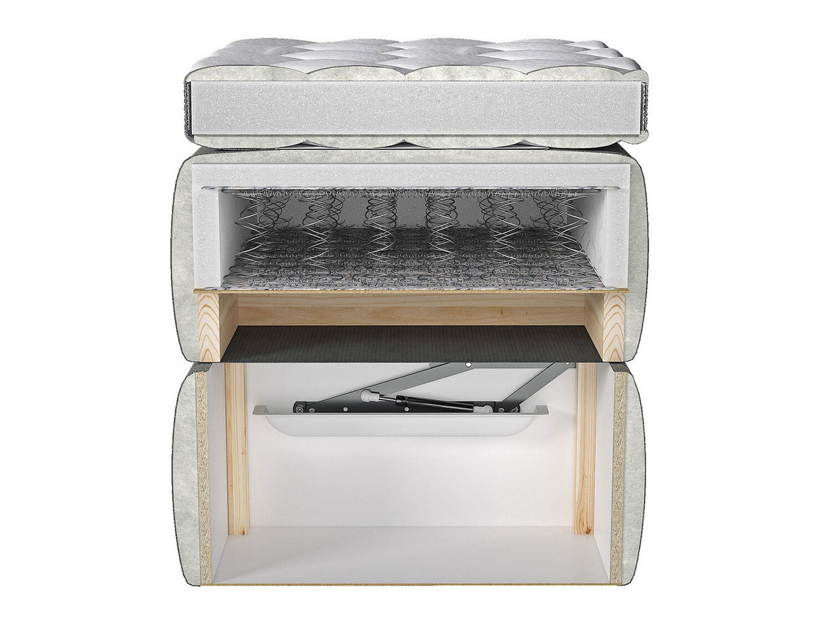 Kontinentális ágy DAVE (Andromeda), Szín: Sawana 80, Alvó felület mérete: 140 x 200 cm