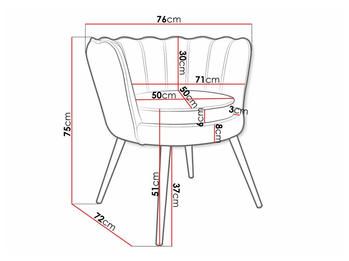 Fotel Alutera (Aloysi), Szín: Szürke + Aranysárga