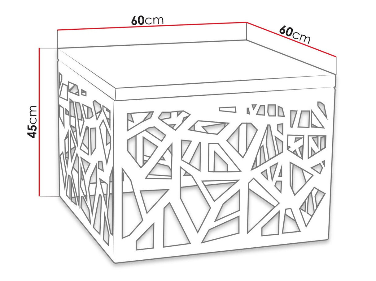 Kisasztal Palis (Mistal), Szín: Matt fekete + Fényes fehér