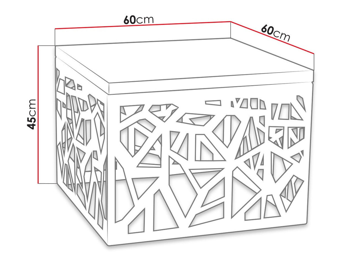Kisasztal Palis (Mistal), Szín: Matt fekete + Fényes fekete