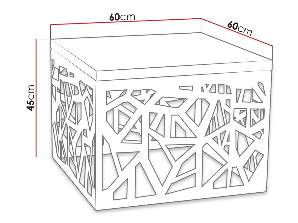 Kisasztal Palis (Mistal), Szín: Matt fekete + Tölgy